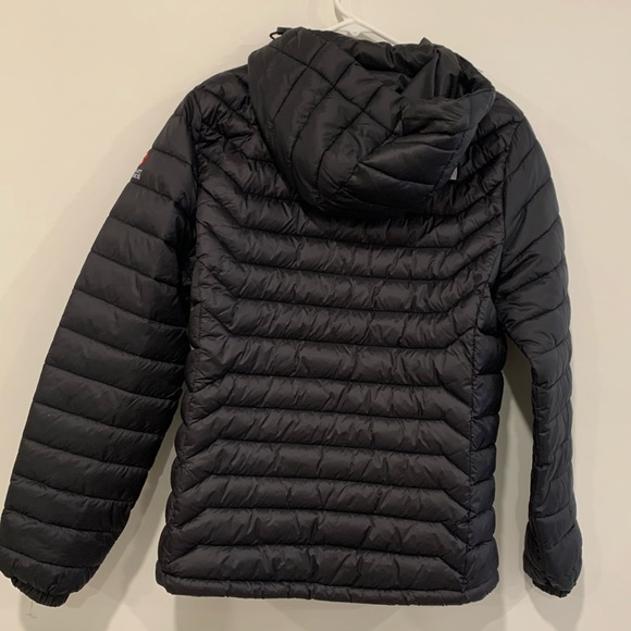 Faux The North Face Black Puffy Jacket Size M— LIKE NEW - Picture 12 of 13